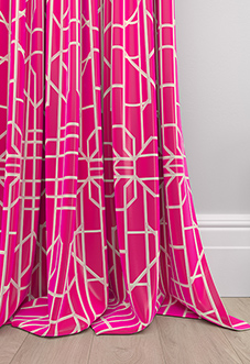 Bamboo Brights, Cerise - Made To Measure Curtains